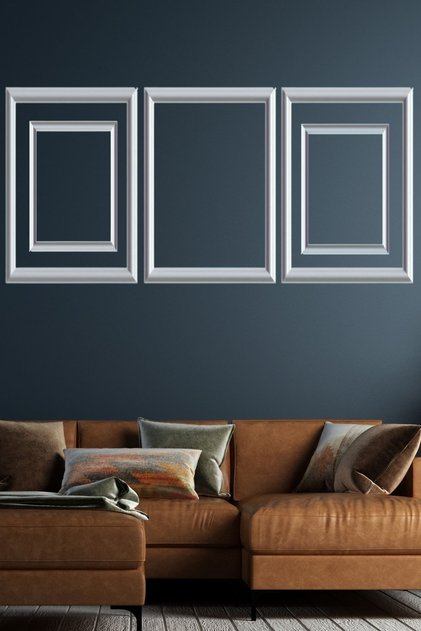 Decozza Dekoratif Boyanabilir Duvar Çıtası Hazır Kesimli 2,5 Cm Çıta Duvar Süsü
