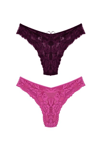 2-Piece Full Lace Brazilian Women's Panties