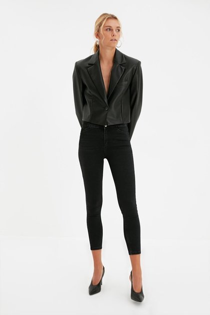Jesika Colorfast Black Jeans Trousers
