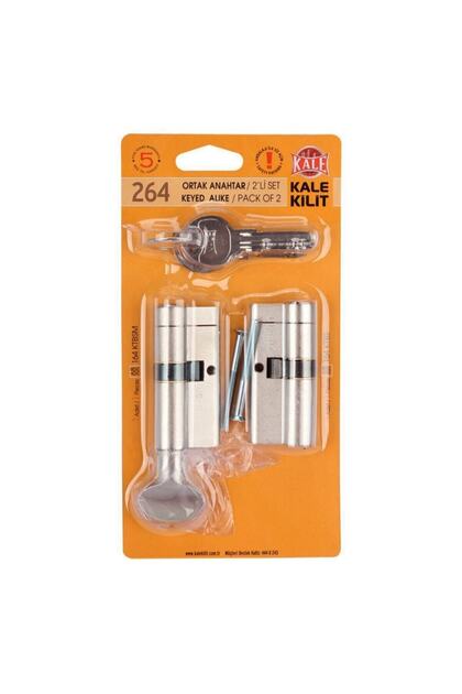 264 Ikili Sistem Tuzaklı Barel Çelik Kapı Kilidi Silindir 68 Mm