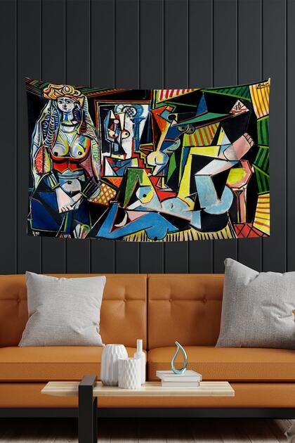 Pablo Picasso Cezayirli Kadınlar Duvar Örtüsü Halısı 140x100 Cm-70x100 Cm
