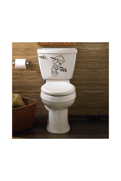 Autocolant Naughty Boy pentru toaletă WC