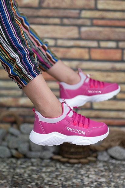 Riccon Kız Çocuk Pembe Fuşya Sneaker 0012072 - 1