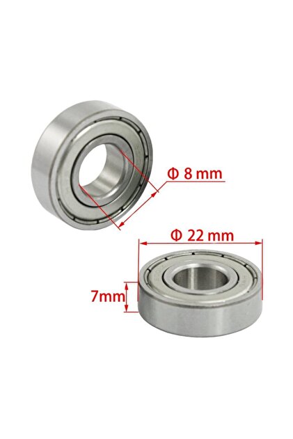 Dünya Magnet 10 Adet 608zz Rulman - Metal Mühürlü Çok Amaçlı Bilye