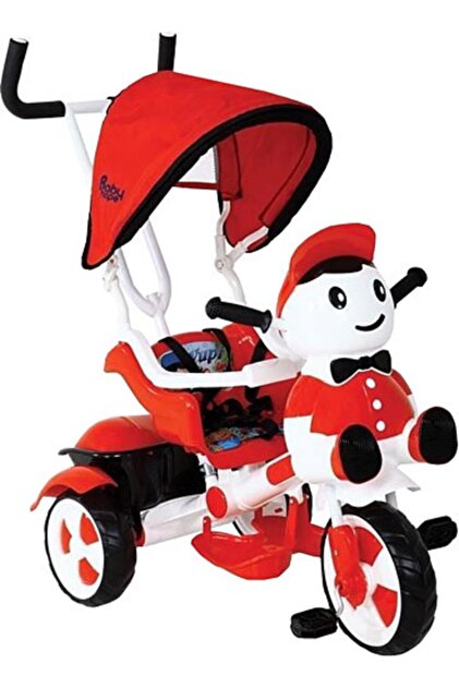 Babyhope Kırmızı 125 Yupi Panda Tricycle Üç Teker Bisiklet