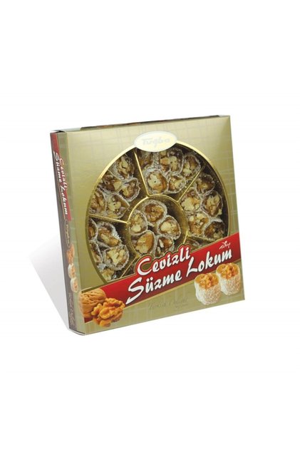 Bol Cevizli Süzme Lokum 400 Gr(TURKİSH DELİGHT)