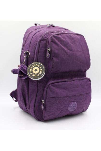 Purple Color Unisex Water Resistant Fabric Backpack and School Bag // 6200