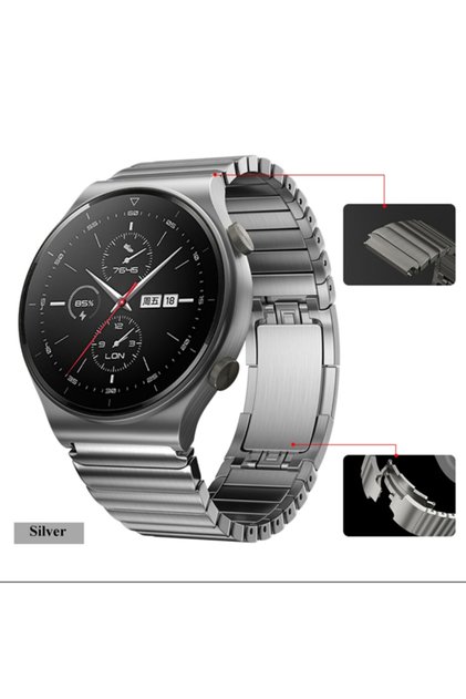 Huawei Watch Gt3 Pro / Gt4 / Gt5 / Gt5 Pro / Gt6 / Gt6 Pro / Gt7 / Gt7 Pro 46mm Uyumlu Porsche Design Kordon 22mm
