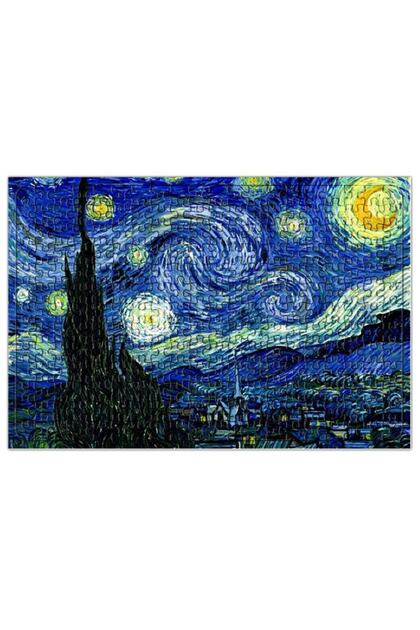 Baskı Dükkanı Van Gogh Yıldızlı Gece Puzzle 240 Parça Yapboz