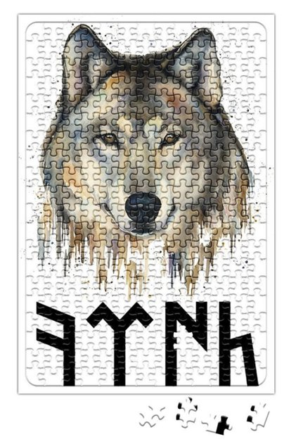 Göktürk Türk Ve Kurt Puzzle 240 Parça Yapboz