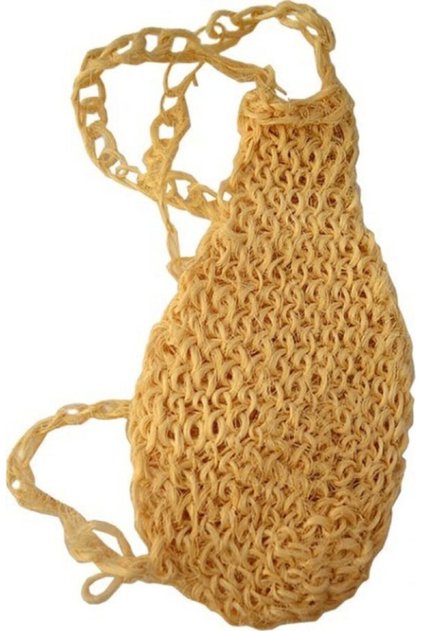 Seonland Natural Knitted Pumpkin Bath Loofah + Bath Scrub