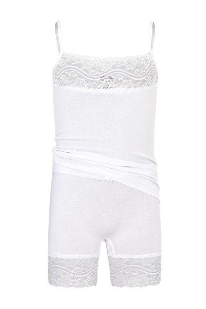 Girl's Lycra Lace Athlete Shorts Set Shn30215