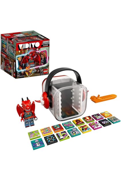 Vidiyo Metal Dragon Beatbox 43109 Yapım Seti Oyuncağı; Çocukları Kendi Müzik Kliplerini