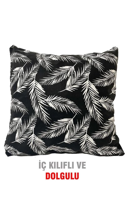 Throw Pillow Pillow Filled Zippered VIP Pillow 1 Piece - 43x43 Cm (black Feather)