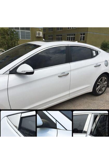 Hyundai Elantra Krom Cam Çerçevesi Set 2016-2019 (14 Parça)
