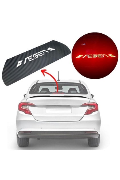 Fiat Egea Sedan Karbon Arka Fren Stop Lambası Sticker