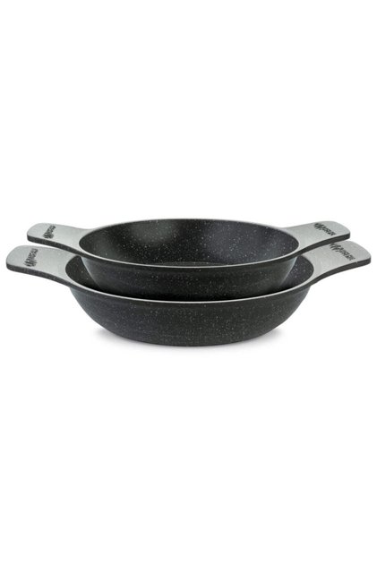 2-Piece Pan Set Gray 20-22cm