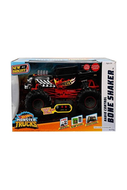 New Bright Hot Wheels Monster Truck Bone Shaker R/c 1:10 Uzaktan