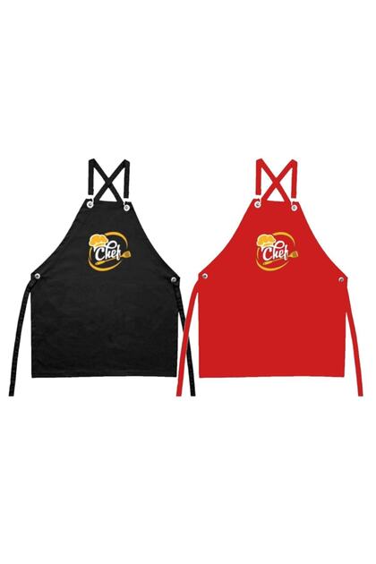Kitchen Apron 2-Pack Luxury Chef Printed Masterchef Apron