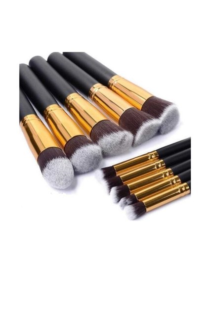 Gold 10'Lu Profosyenel Fırça Seti 8456325825812