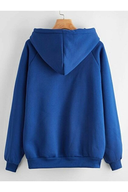 bee's store Oversize Mavi Sweatshirt - 2