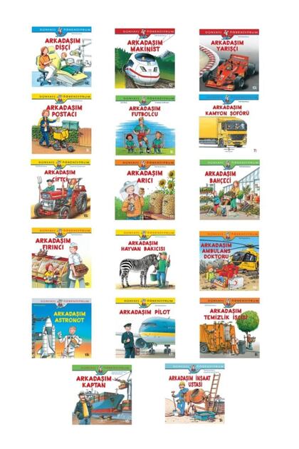 Dünyayı Öğreniyorum Kitap Seti 17 Books for Primary School Grade 1