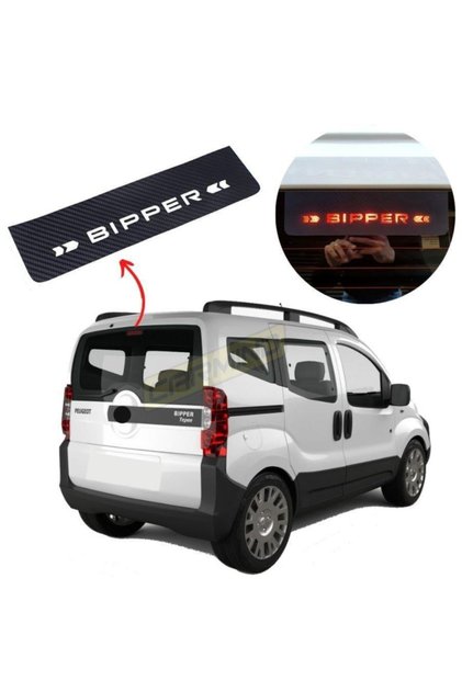 Peugeot Bipper Carbon Rear Brake Stop Light Sticker