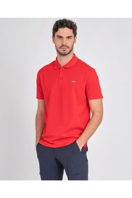 Men's Knitted Polo Shirt C.wCotton