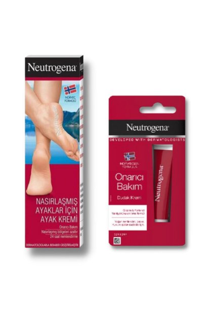 Norwegian Formula Foot Cream for Callused Feet 50 ml + Neutragena Lip Care 15 ml