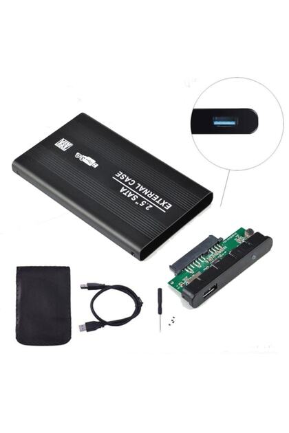 2.5 Sata Hdd Usb 3.0 Harddisk Kutu - Aluminyum Gövde + Kılı