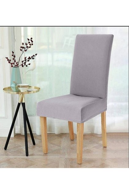 Lycra Chair Cover, Chair Cover, Elastic, standard (1 PC) gray