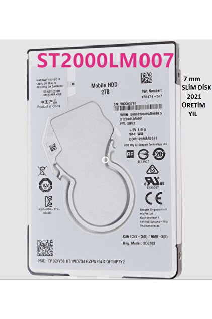 Seagate Mobile St2000lm007 2.5