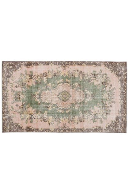 El Dokuması Vintage Yün-pamuk Retro Halı 15730 160 X 277 Cm