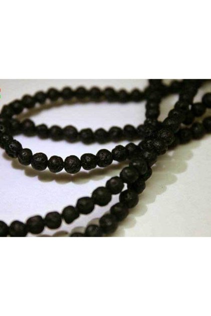Niz perli od lava kamena 4mm