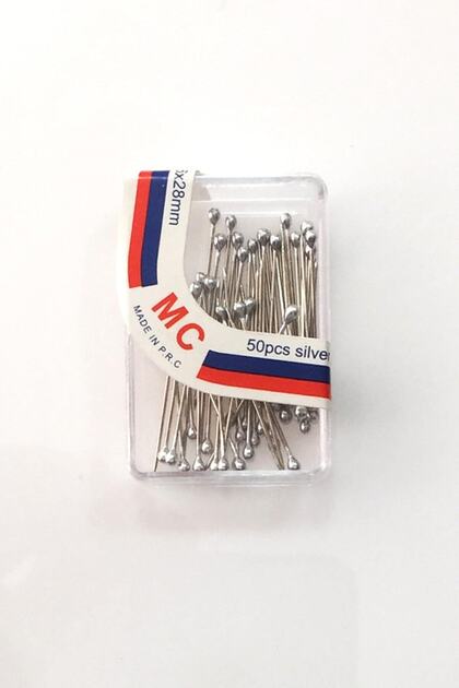 Gümüş Gri Başlı Toplu Iğne 28 Mm 50 Li - 1