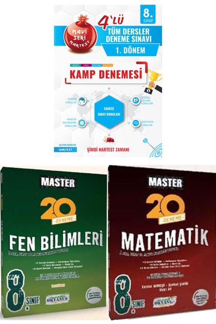 Nartest Yayınları Lgs 8. Sınıf Ilk Dönem Nar Test Deneme + Okyanus