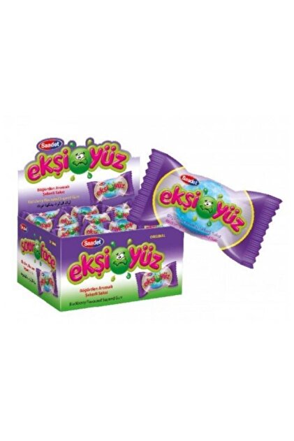 SAADET Ekşiyüz Sakız 100'lü 5 Paket (tutti Frutti Çilek Portakal