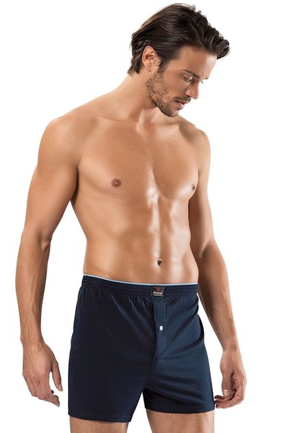 Men's Erdem Navy Blue Combed Cotton Boxer 3 Pack