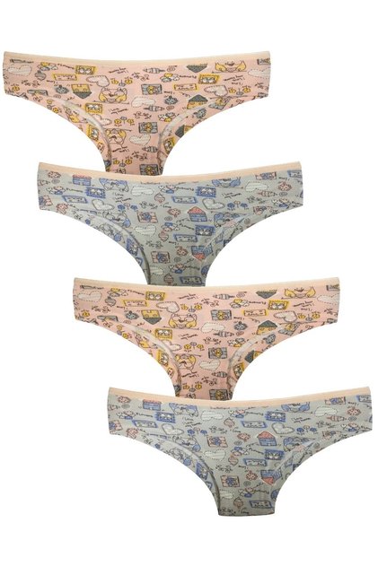 Kadın Hipster / Şort 4'lü Mix Paket