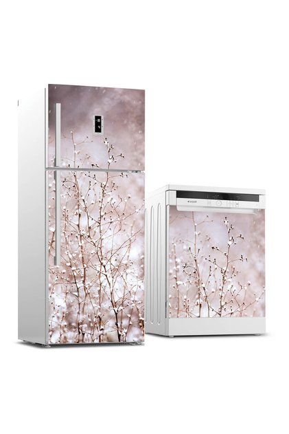 Refrigerator And Dishwasher Set Sticker 0083