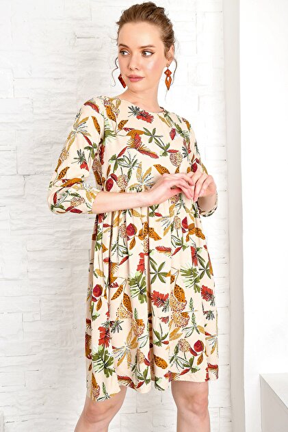 Trend Alaçatı Stili Kadın Multi Dokuma Viscon Gömlek ALC-X4212 - 2