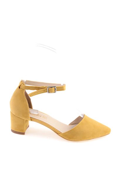 Bambi Sarı Kadın Klasik Topuklu Ayakkabı F0345720072 - 2