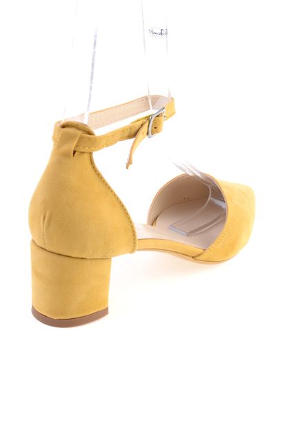 Bambi Sarı Kadın Klasik Topuklu Ayakkabı F0345720072 - 4