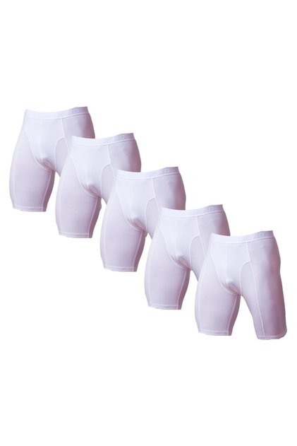Lycra Long White 5 Pack Boxer 1150x5