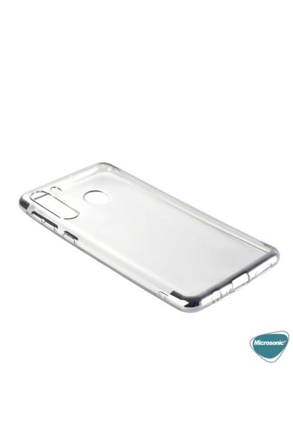 Microsonic Samsung Galaxy A21 Kılıf Skyfall Transparent Clear Kırmızı - 4