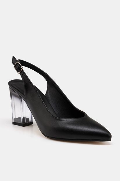 Hotiç Sıyah Kadın  Klasik Topuklu Ayakkabı 01AYH172990A100 - 2