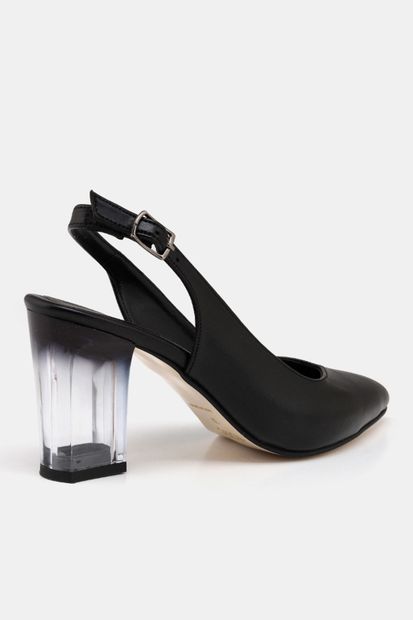 Hotiç Sıyah Kadın  Klasik Topuklu Ayakkabı 01AYH172990A100 - 3