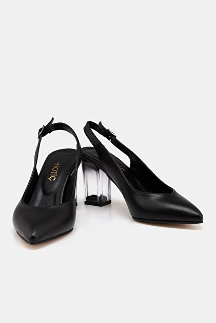 Hotiç Sıyah Kadın  Klasik Topuklu Ayakkabı 01AYH172990A100 - 5