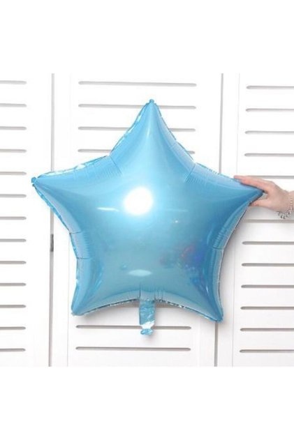 Blue Star Foil Balloon 40 cm