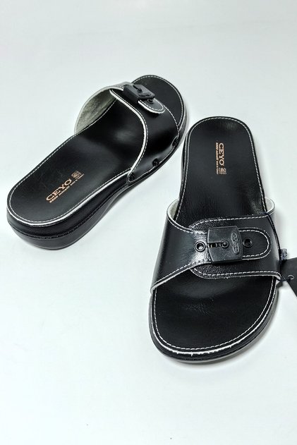 6500 Minelli Black Anatomical Women's Slippers